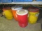 (4) ASSORTED COOLERS