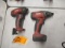 (2) HILTI 22V CORDLESS IMPACT DRIVERS W/(1) BATTERY