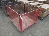 STEEL MATERIAL CRATE W/ FORK POCKETS