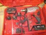 MILWAUKEE M18 PROPEX EXPANSION TOOL W/(2) BATTERIES, CHARGER & CASE