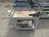 PLASTIC SHOP CART W/ VISE