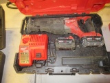 MILWAUKEE M18 RECIPROCATING SAW W/(2) BATTERIES, CHARGER & CASE