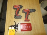 HILTI 22V CORDLESS IMPACT DRIVER & DRILL W/(1) BATTERY & CHARGER