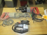 (2) MILWAUKEE 120V RECIPROCATING SAWS & BLACK&DECKER JIG SAW