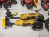 (2) DEWALT 4-1/2'' 120V ANGLE GRINDERS