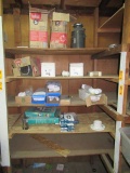 CONTENTS OF SHELF - ASSORTED FOOD WASTE DISPOSERS & FITTINGS