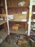 CONTENTS OF SHELF - ASSORTED DRAIN FITTINGS & FIXTURES