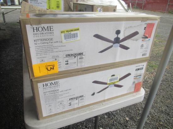 (2) HOME DECORATIONS 52'' CEILING FANS