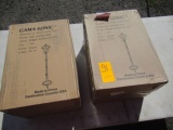 (2) GAMA SONIC BAYTOWN II SOLAR LAMP POSTS