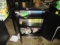 METAL CABINET W/ASSORTED ARCADE PRIZES