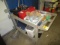 PLASTIC CART W/ASSORTED TOOLS & HARDWARE