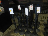 (16) ASSORTED RETRACTABLE BELT STANCHIONS