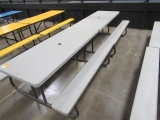 (2) LIFETIME 6' PLASTIC PICNIC TABLES