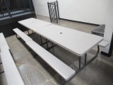 (2) LIFETIME 6' PLASTIC PICNIC TABLES