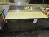 TRUE TPP-60 TWO DOOR REFRIGERATED PIZZA PREP TABLE