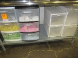 PASTIC ORGANIZERS W/ASSORTED CONDIMENT PACKETS & PLASTIC UTENSILS