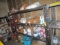 METAL RACK W/ASSORTED CLEANING SUPPLIES