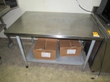 STAINLESS STEEL 30'' X 48'' PREP TABLE