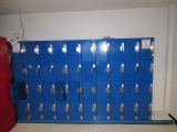 40 UNIT COIN OPERATED LOCKERS (9 MISSING LOCKS)