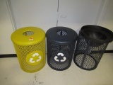 (3) ASSORTED TRASH CAN CAGES