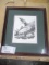 Quick Silver by Vic Erickson, signed numbered - 171/300, framed matted 19'' x 17''