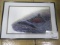 Salmon Print by Vic Erickson 1993 - framed matted 20'' x 14''