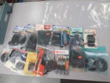 Fishing tackle, suspenders, pedometer, rod - holder