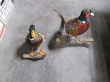 Pheasant & mallard mounts
