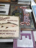 Union Pacific Mirror, Fishing supply sign and Tackle sign