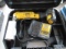 DEWALT 20V RIGHT ANGLE DRILL W/ BATTERY, CHARGER & CASE