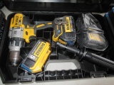 DEWALT 20V DRILL W/ BATTERIES, CHARGER & CASE