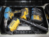 DEWALT 20V DRILL W/ BATTERIES, CHARGER & CASE