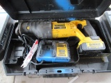 DEWALT 20V RECIPROCATING SAW W/ BATTERY, CHARGER & CASE