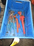 ASSORTED PLIERS & PIPE WRENCHES