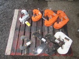 (8) ASSORTED SIZE BEAM CLAMPS