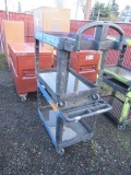 (2) 2 SHELF PLASTIC CARTS