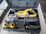 DEWALT 20V CORDLESS BANDSAW W/ BATTERIES, CHARGER & CASE