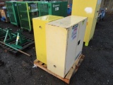 ASSORTED SIZE JUSTRITE FLAMMABLE STORAGE CABINETS