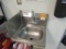 STAINLESS STEEL SINGLE BASIN WALL MOUNT SINK (*BUYER RESPONSIBLE FOR DISCONNECT & REMOVAL)