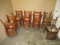 (16) ASSORTED WOOD CHAIRS