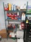 4 SHELF METRO RACK W/ASSORTED OFFICE SUPPLIES