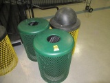 (3) ASSORTED METAL TRASH CAN CAGES