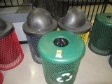 (3) ASSORTED METAL TRASH CAN CAGES