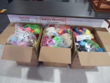 (3) BOXES ASSORTED STUFFED ANIMALS