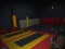 FOAM PIT APPROX. 24' X 20' W/(2) 6' X 12' TRAMPOLINES & PLATFORM(*BUYER RESPONSIBLE FOR DISASSEMBLY