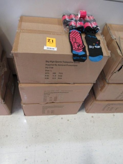 (3) BOXES OF SKY HIGH TRAMPOLINE SOCKS (SIZE L)