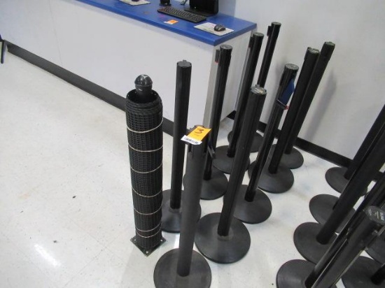 (9) RETRACTABLE BELT STANCHIONS