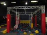 OBSTACLE COURSE W/GLOBAL TRUSS DURATRUSS FRAMING APPROX. 16' X 26' X 14' W/FOAM PIT (*BUYER