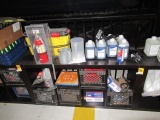 CABINET W/ASSORTED CLEANING SUPPLIES