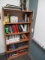 WOOD BOOKCASE W/ CONTENTS